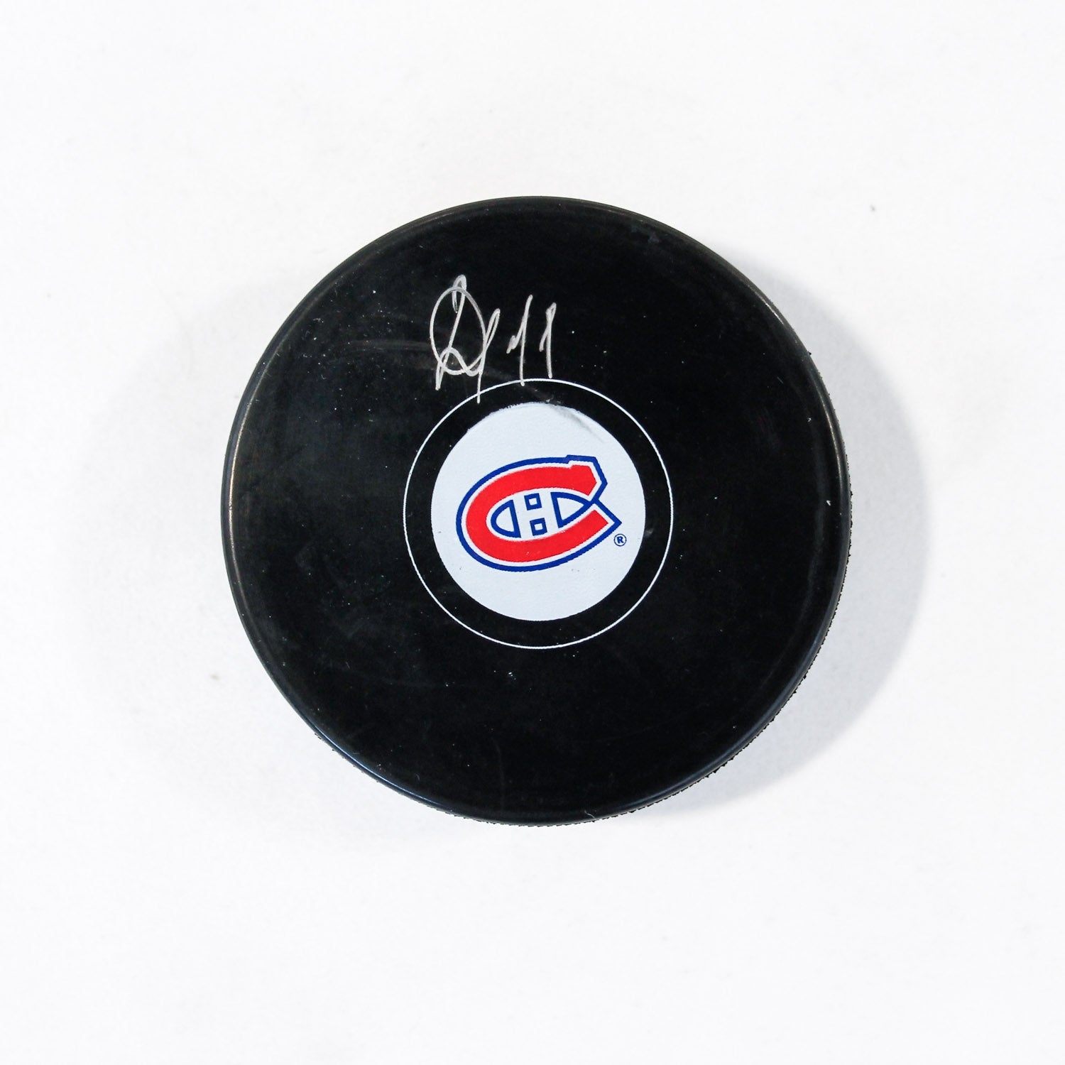 Ivan Demidov Autographed Montreal Canadiens Hockey Puck (Flawed)