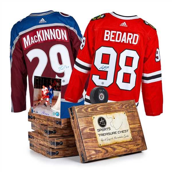 AJ Sports Starting Lineup 12 Signature Hockey Treasure Chest