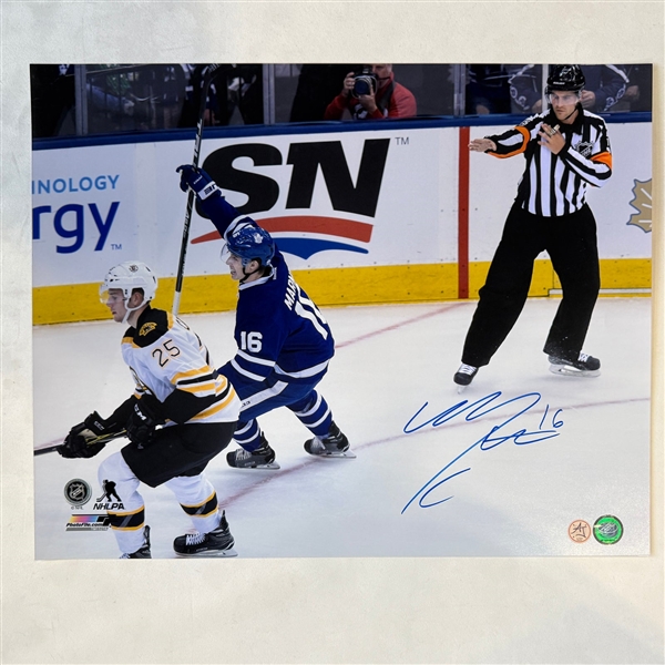 Mitch Marner Autographed Toronto Maple Leafs 1st NHL Goal 16x20 Photo