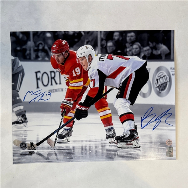 Matthew Tkachuk & Brady Tkachuk Dual Signed NHL 16x20 Photo