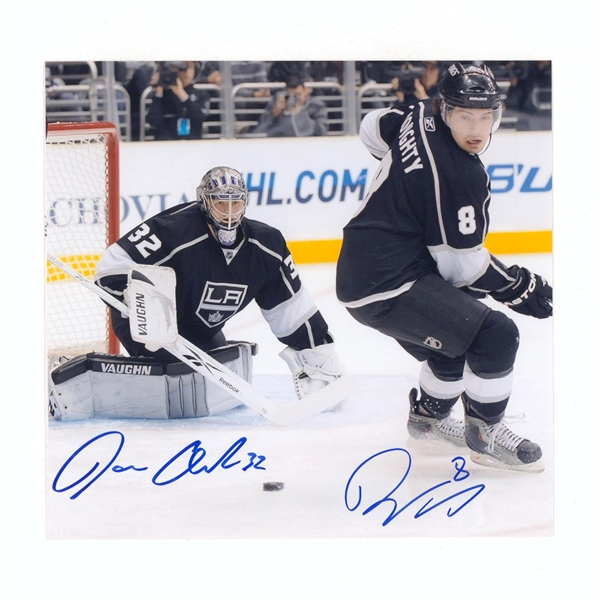 Drew Doughty & Jonathan Quick Dual Signed Los Angeles Kings 8.5x8 Photo