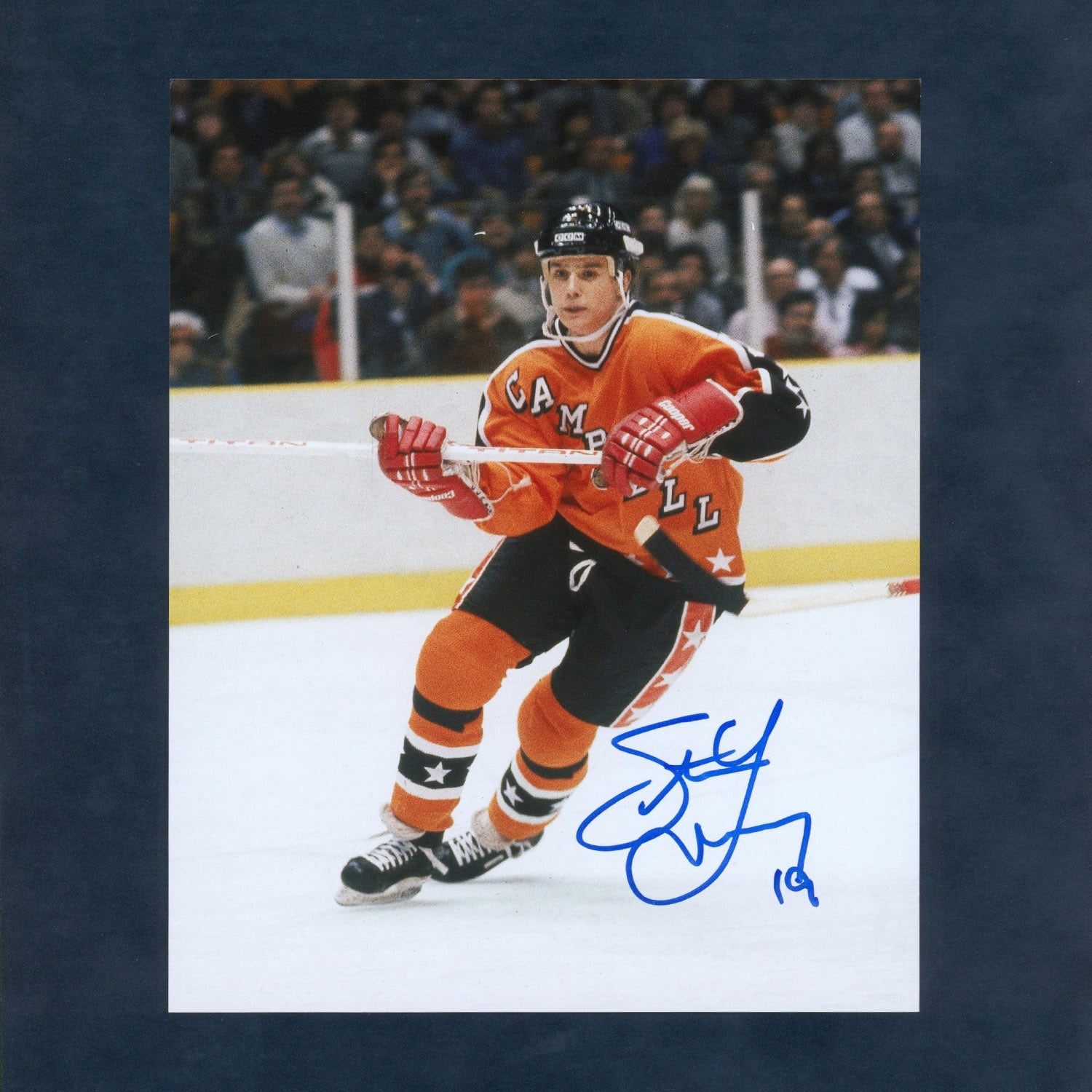 Steve Yzerman Autographed All-Star Game Rookie 8x10 Photo (Flawed)