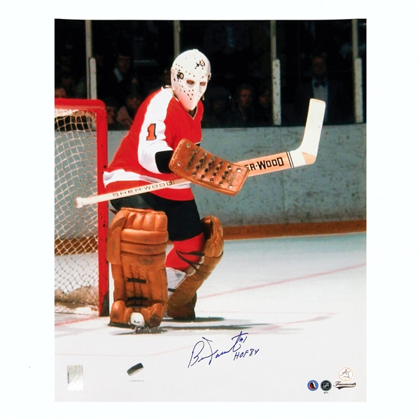 Bernie Parent Autographed Philadelphia Flyers Goalie 16x20 Photo