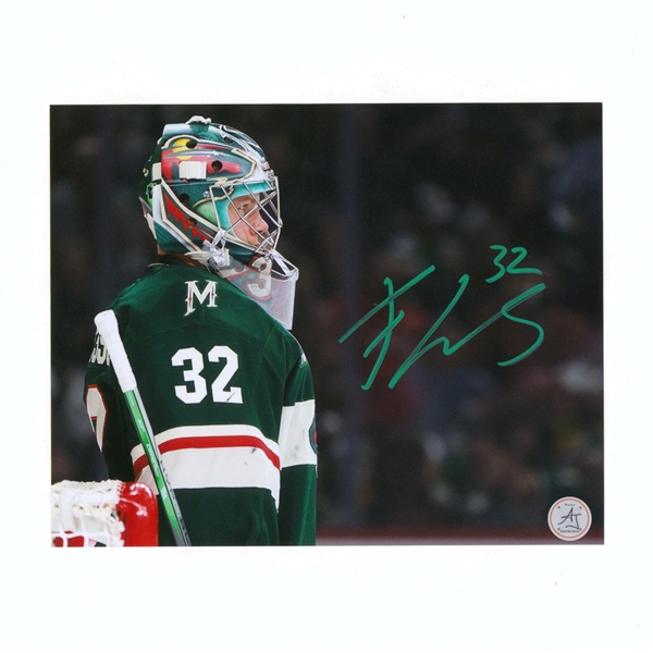 Filip Gustavsson Signed Minnesota Wild Goalie Mask Profile 8x10 Photo