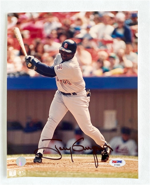 Tony Gwynn San Diego Padres Signed At-Bat 8x10 Photo