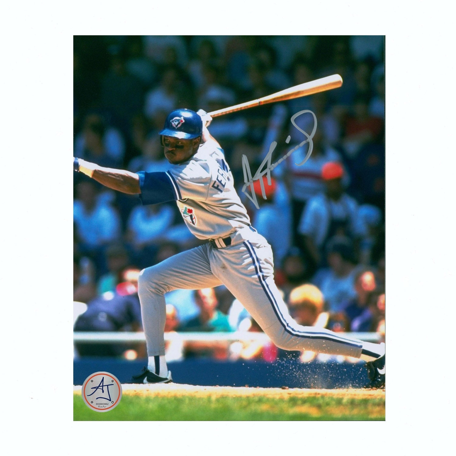 Tony Fernandez Autographed Toronto Blue Jays Batting 8x10 Photo