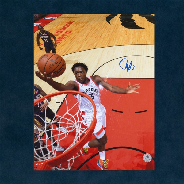 OG Anunoby Signed Toronto Raptors Basketball 11x14 Photo