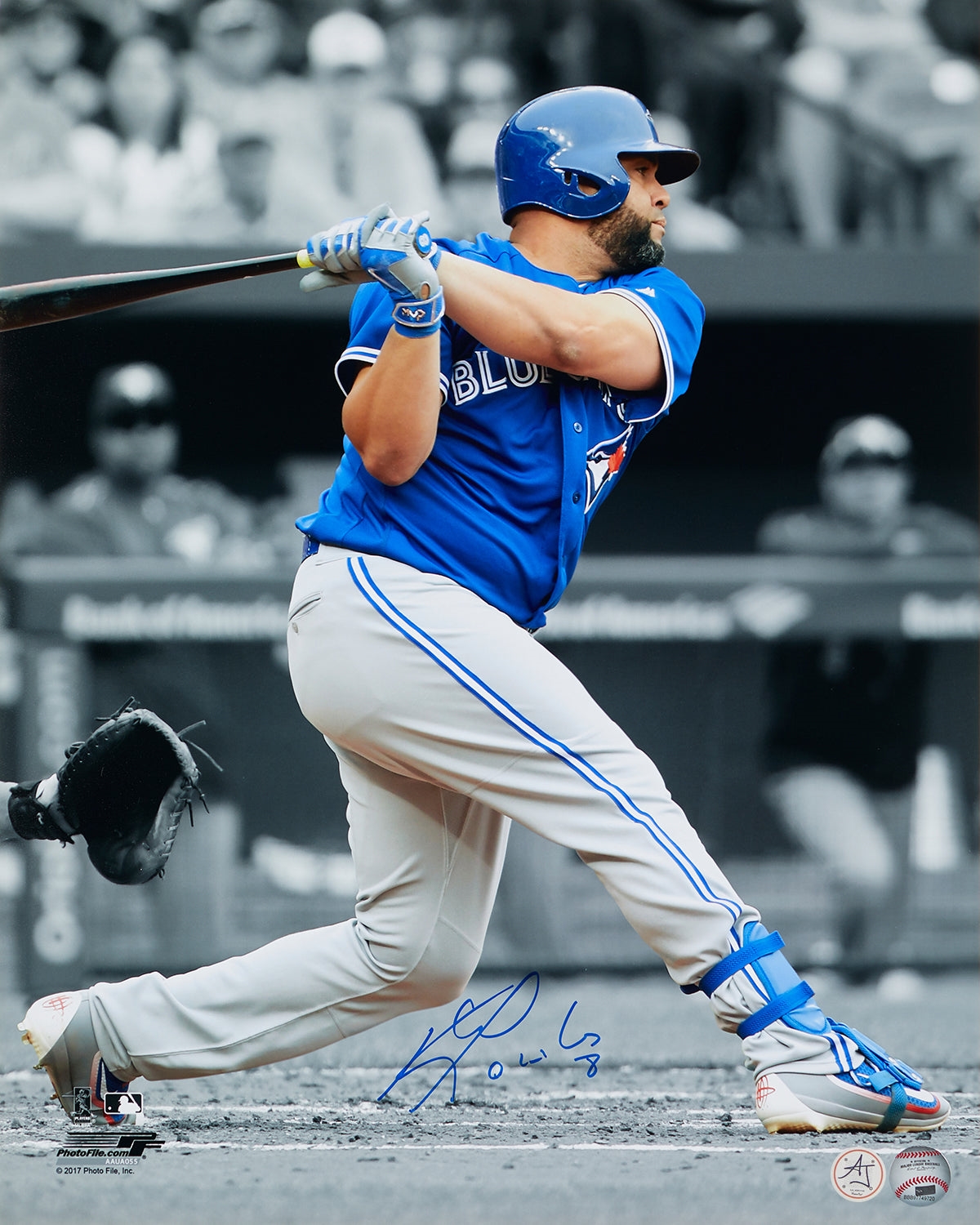 Kendrys Morales Signed Toronto Blue Jays Isolation 16x20 Photo