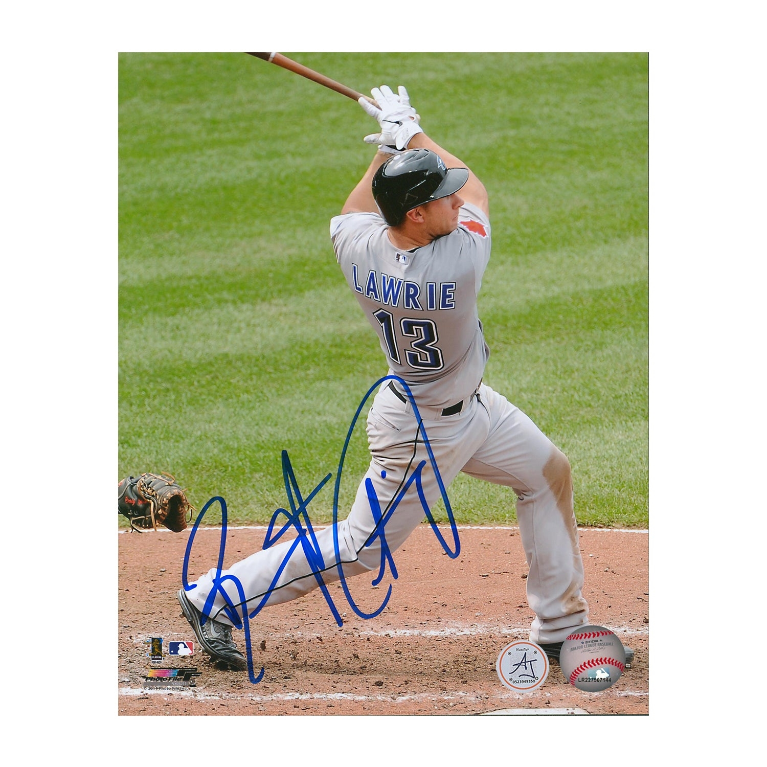 Brett Lawrie Toronto Blue Jays Autographed Rookie 8x10 Photo