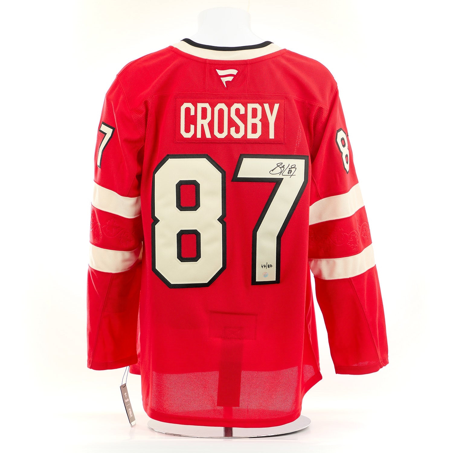 Sidney Crosby Signed Team Canada 4 Nations Face-Off Fanatics Premium Jersey