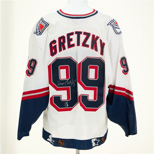 Wayne Gretzky Signed New York Rangers Liberty Double Starter Pro Jersey (WGA)