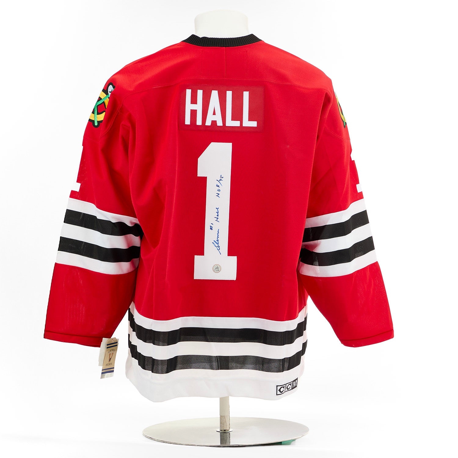 Glenn Hall Autographed Chicago Blackhawks Vintage CCM Jersey