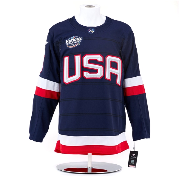 Brady Tkachuk Signed Team USA 4 Nations Face-Off Fanatics Premium Jersey