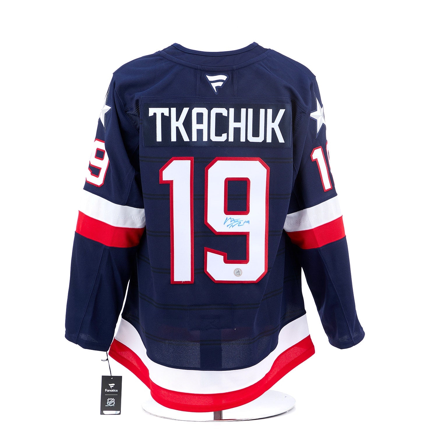 Matthew Tkachuk Signed Team USA 4 Nations Face-Off Fanatics Premium Jersey