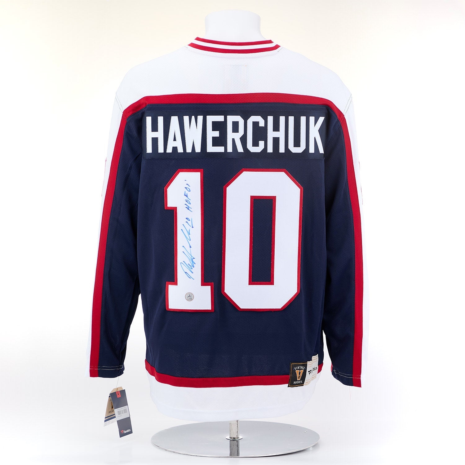 Dale Hawerchuk Autographed Winnipeg Jets Fanatics Throwback Jersey