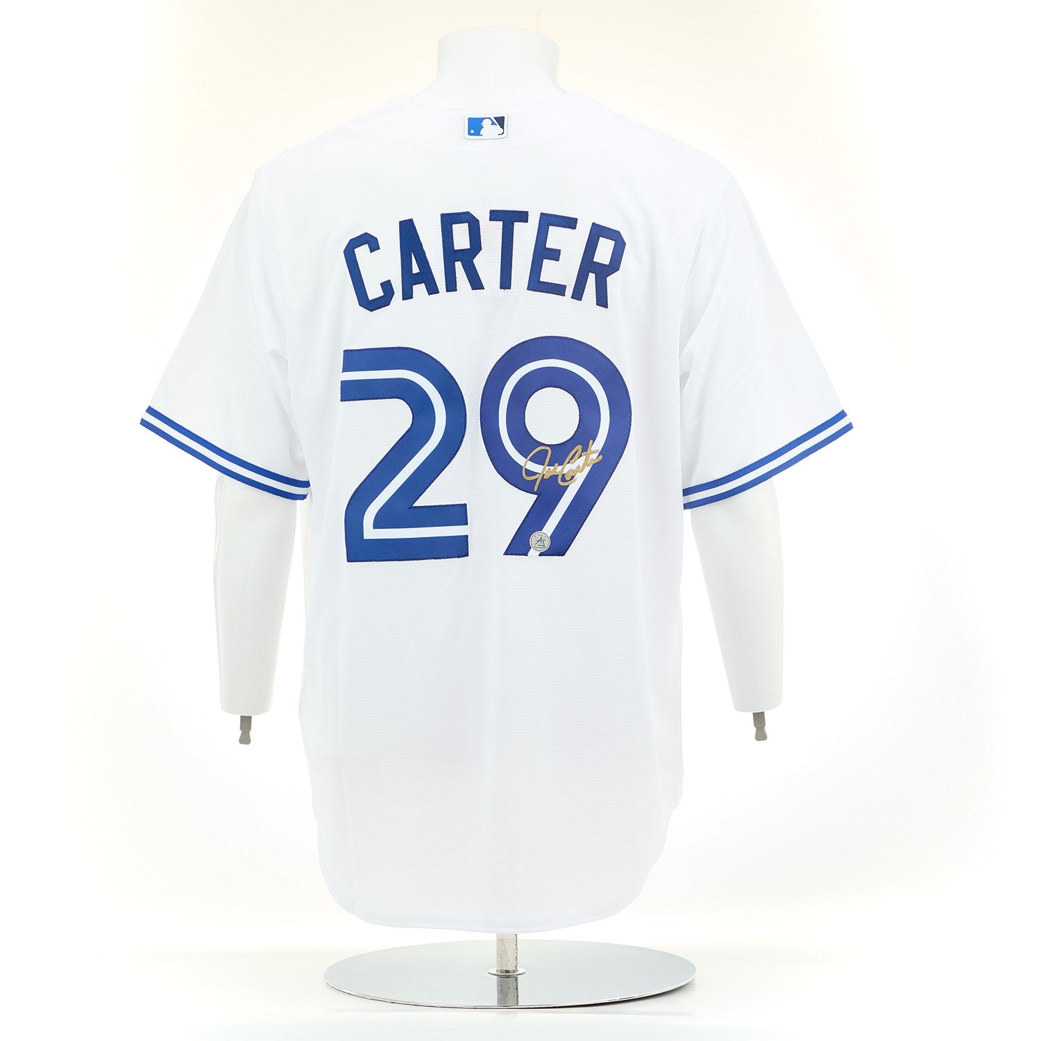 Joe Carter Autographed Toronto Blue Jays White Nike Baseball Jersey