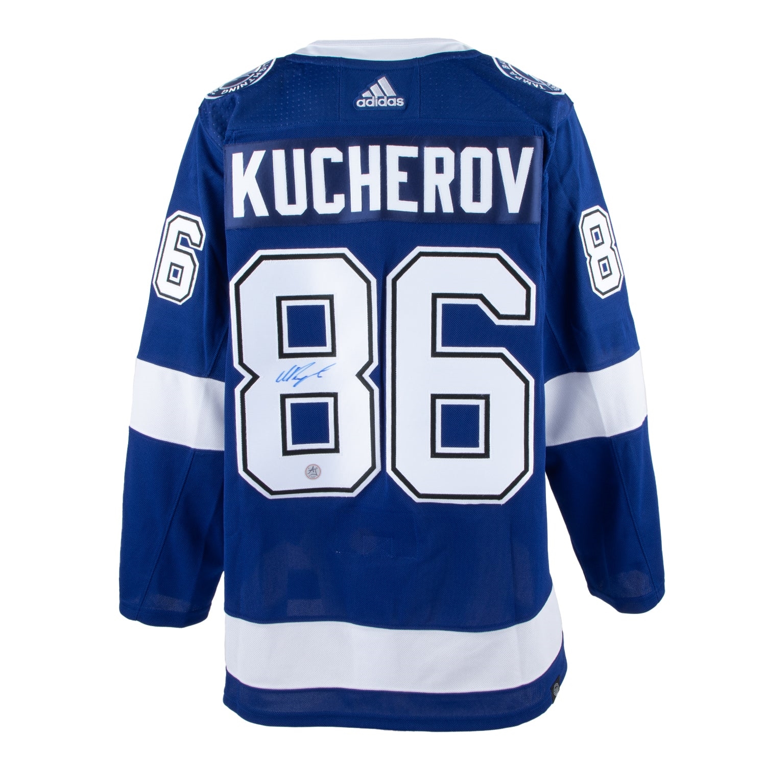 Nikita Kucherov Autographed Tampa Bay Lightning Blue adidas Jersey