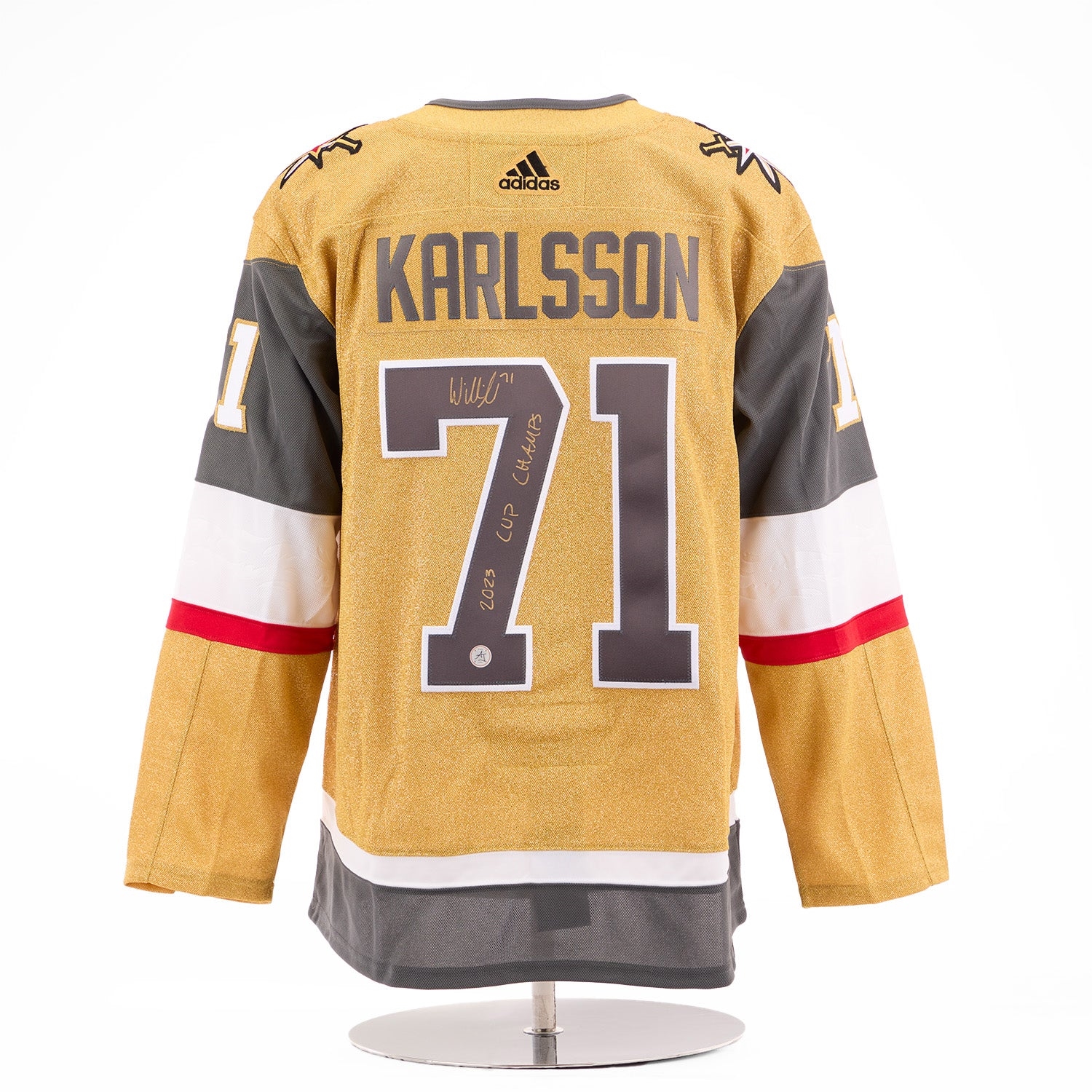 William Karlsson Vegas Golden Knights Signed 2023 Stanley Cup adidas Jersey