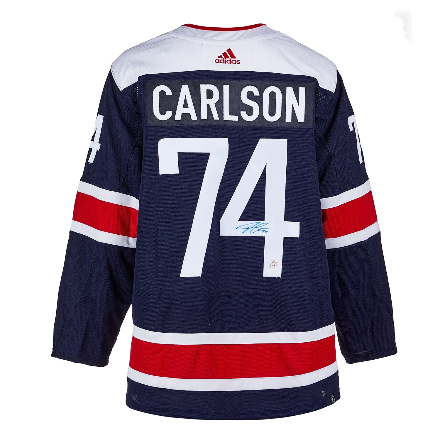 John Carlson Signed Washington Capitals Alternate adidas Jersey