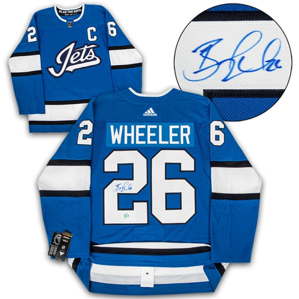 Blake Wheeler Signed Winnipeg Jets Alternate adidas Jersey