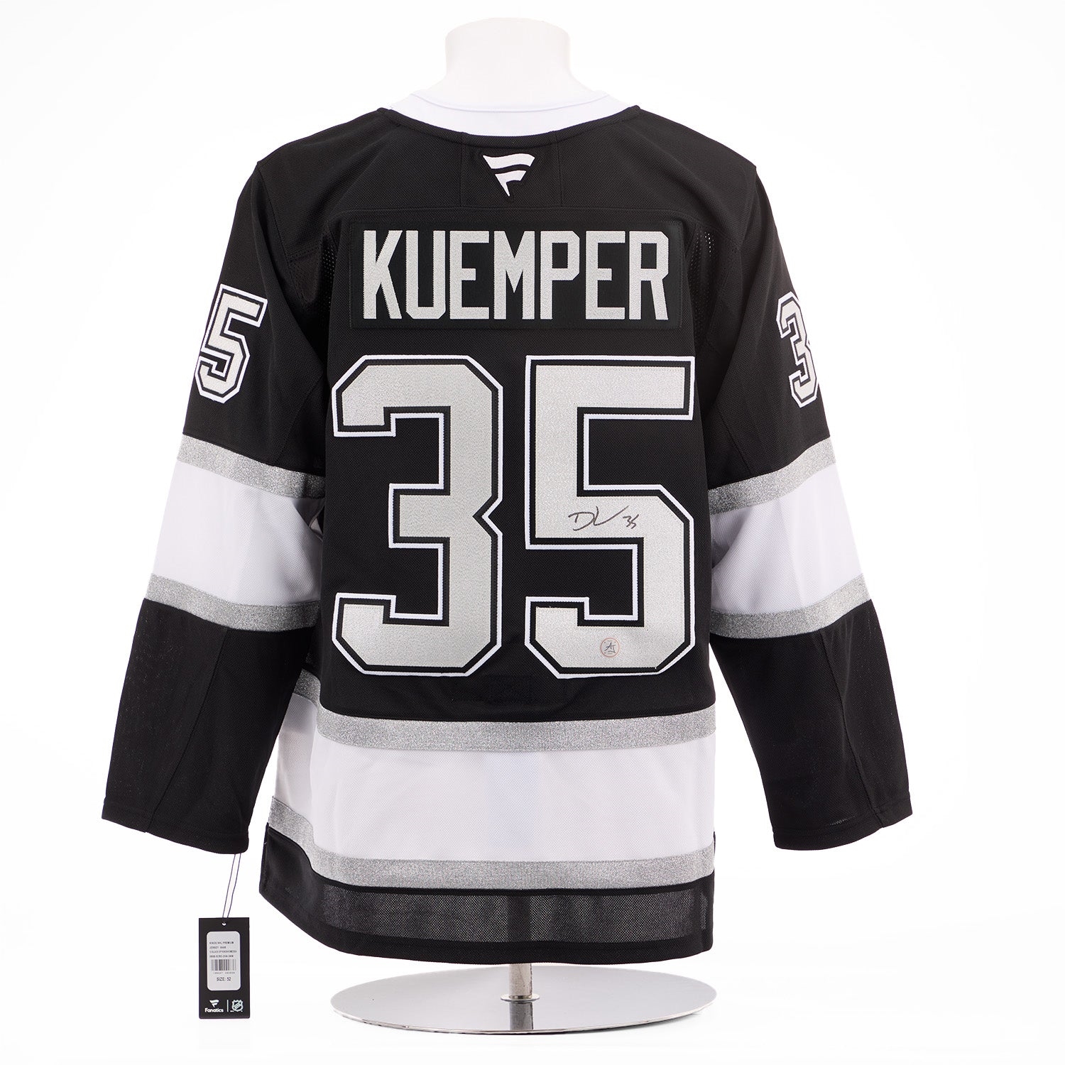 Darcy Kuemper Signed Los Angeles Kings Fanatics Premium Jersey