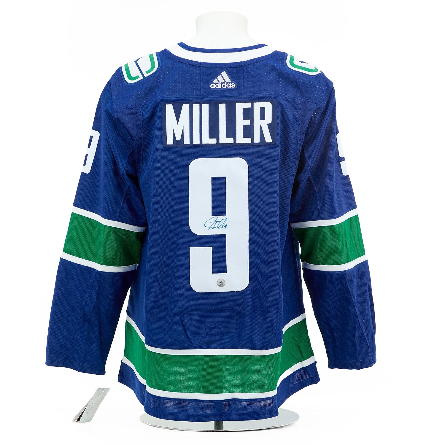 JT Miller Autographed Vancouver Canucks Blue adidas Jersey