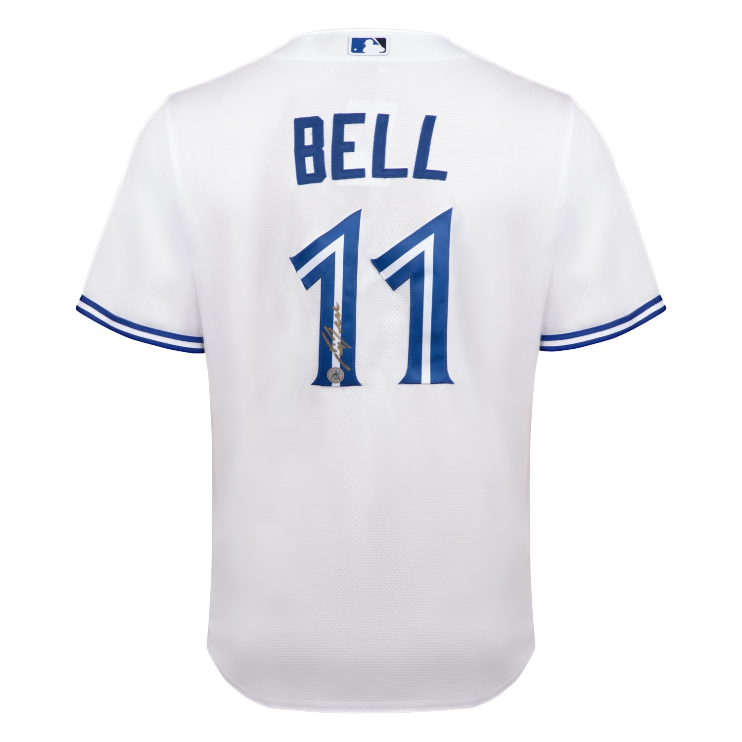 George Bell Autographed Toronto Blue Jays White Nike Jersey