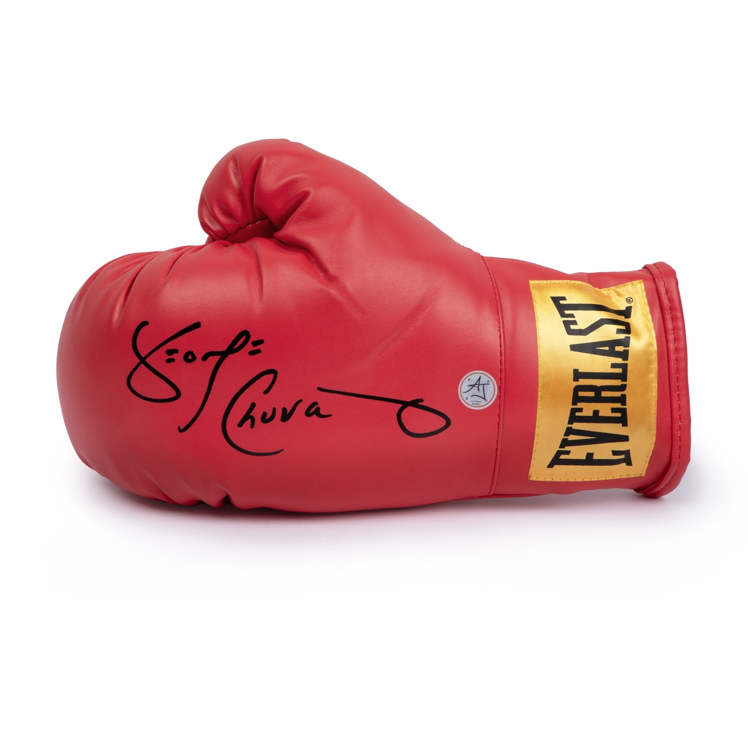 George Chuvalo Autographed Red Everlast Boxing Glove