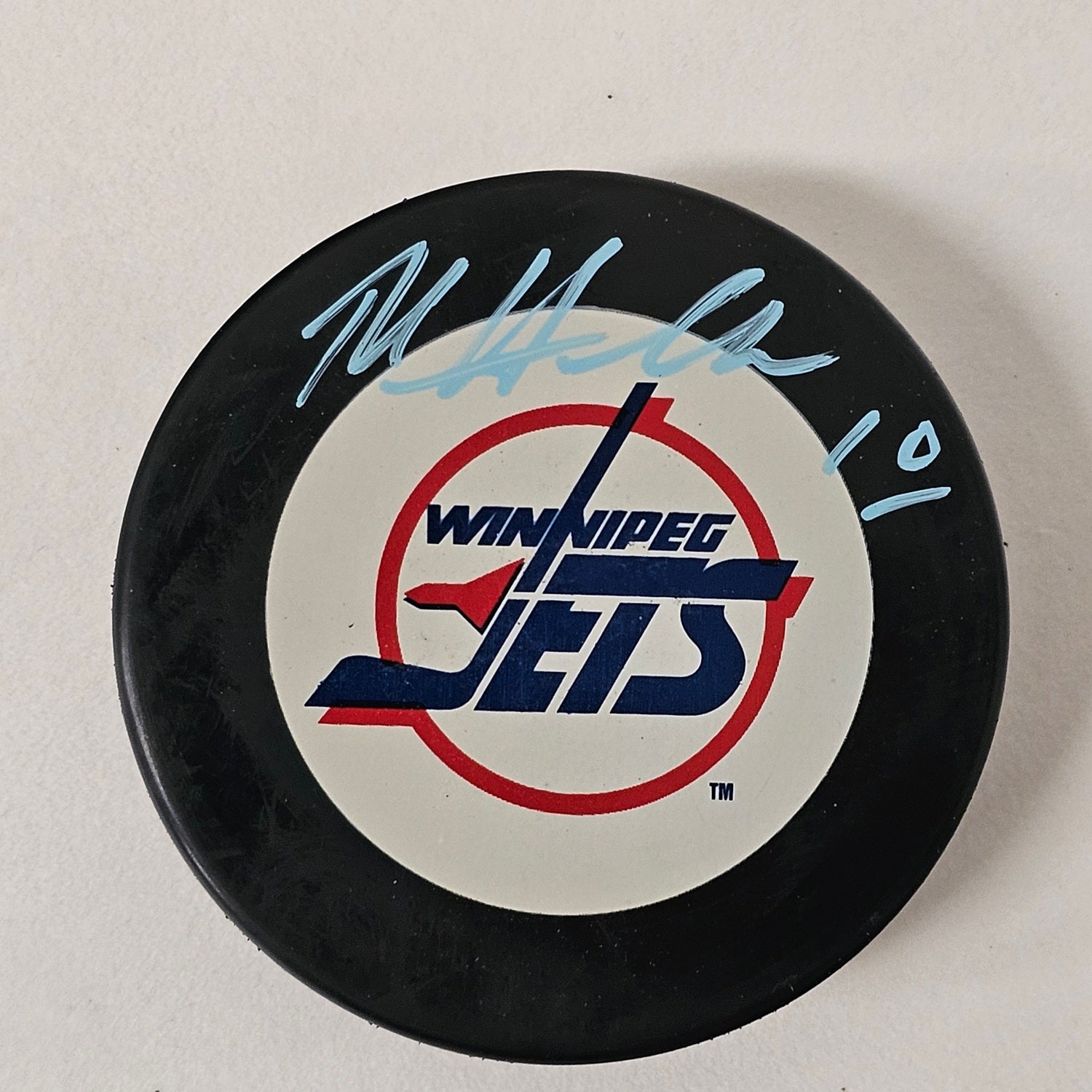 Dale Hawerchuk Autographed Winnipeg Jets Retro Logo Puck