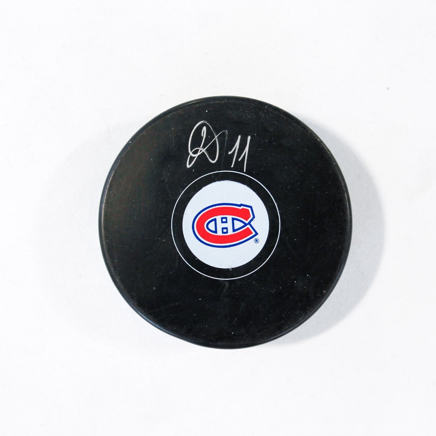 Ivan Demidov Autographed Montreal Canadiens Hockey Puck (Flawed)