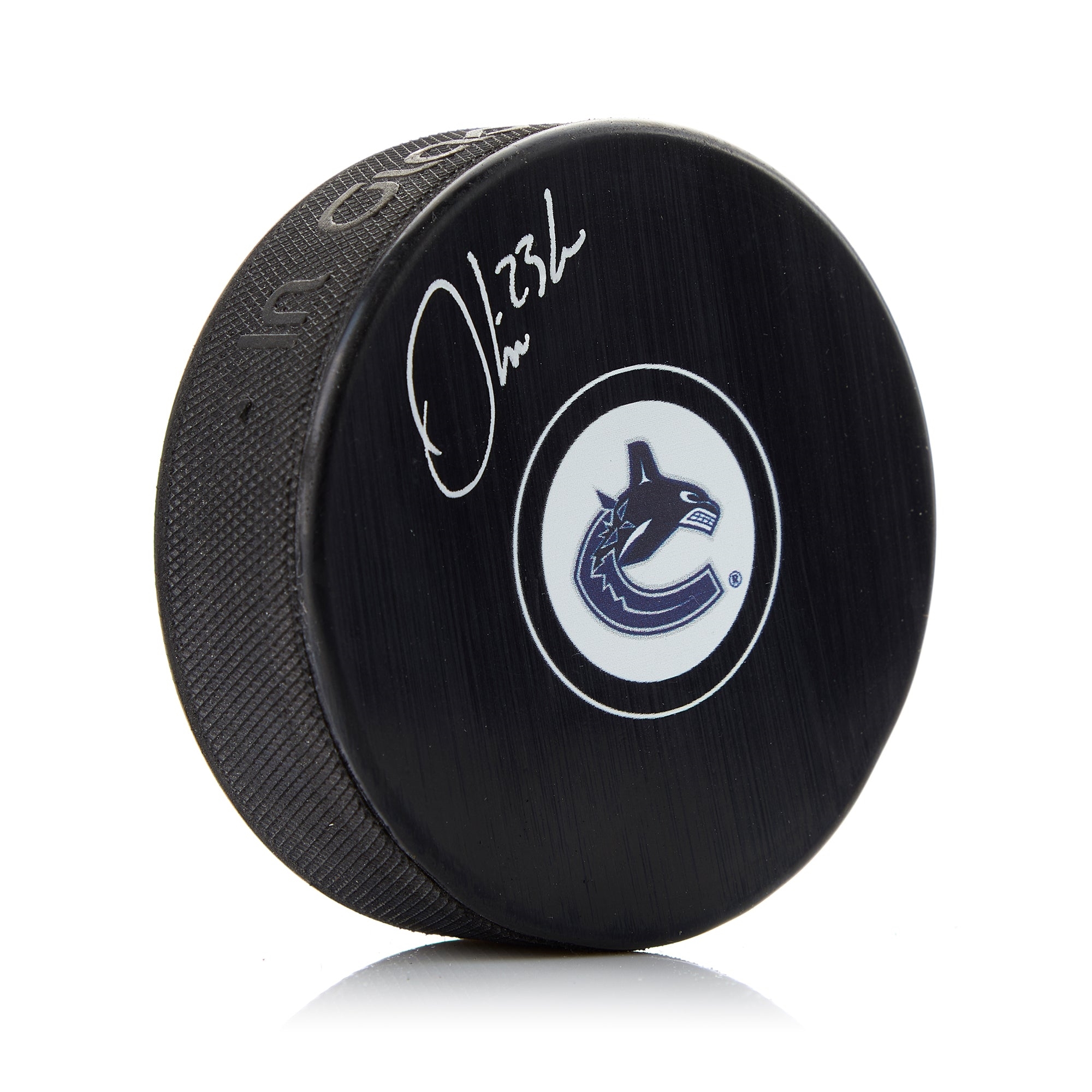 Oliver Ekman-Larsson Autographed Vancouver Canucks Hockey Puck