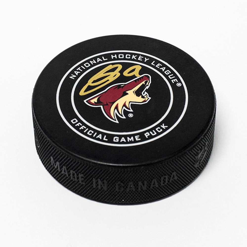 Clayton Keller Arizonia Coyotes Autographed Official Game Puck