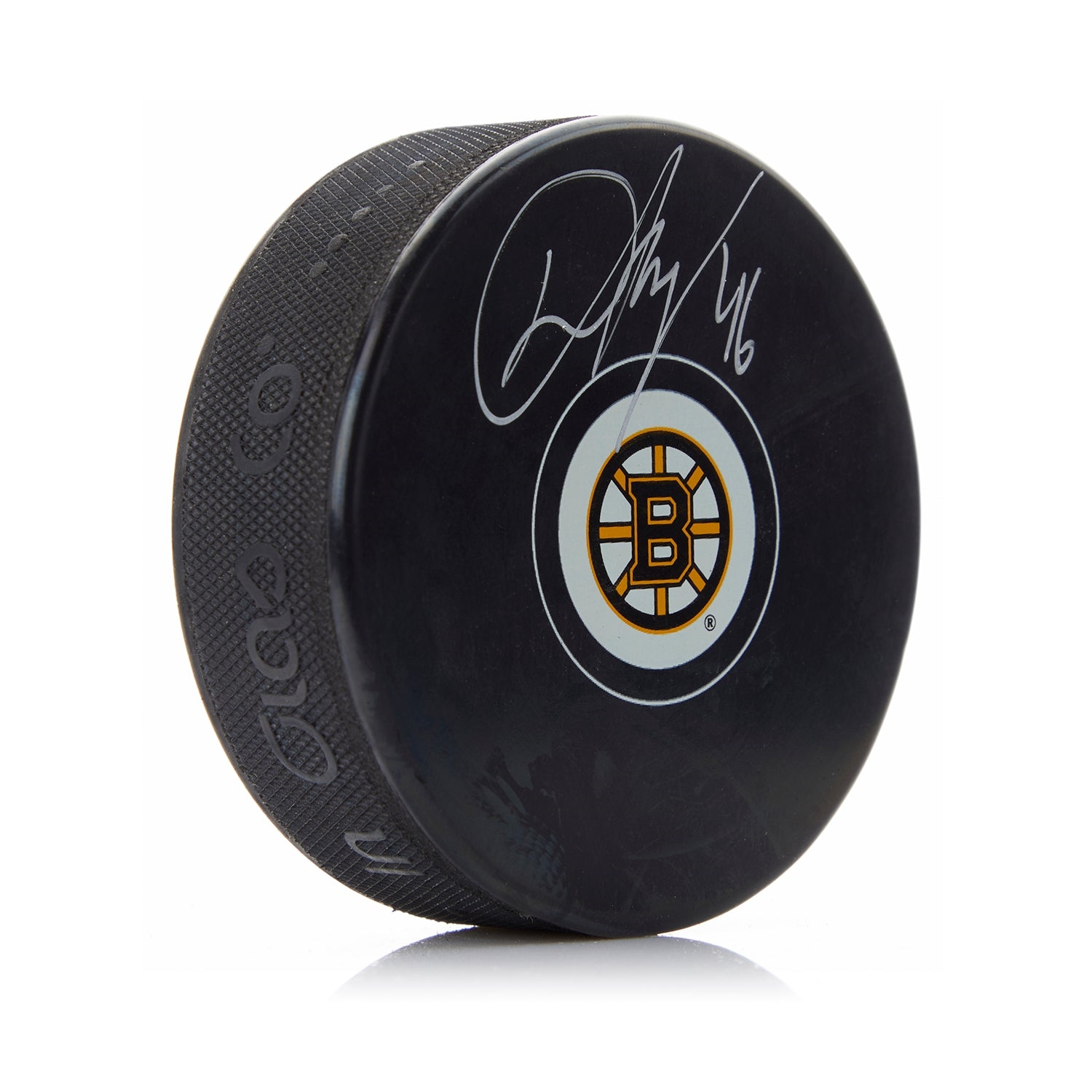 David Krejci Autographed Boston Bruins Hockey Puck