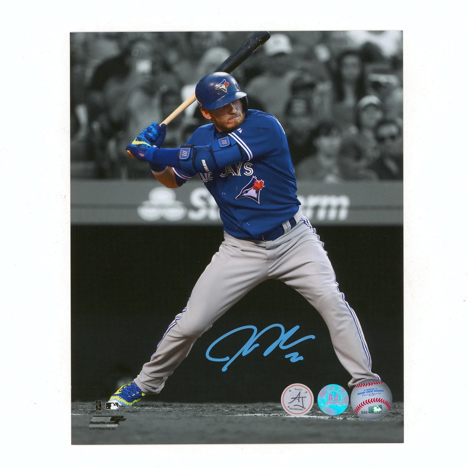 Josh Donaldson Signed Toronto Blue Jays Isolated Batting 8x10 Photo