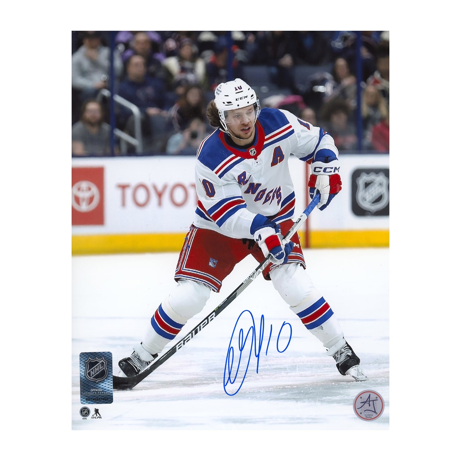 Artemi Panarin Autographed New York Rangers 8x10 Photo