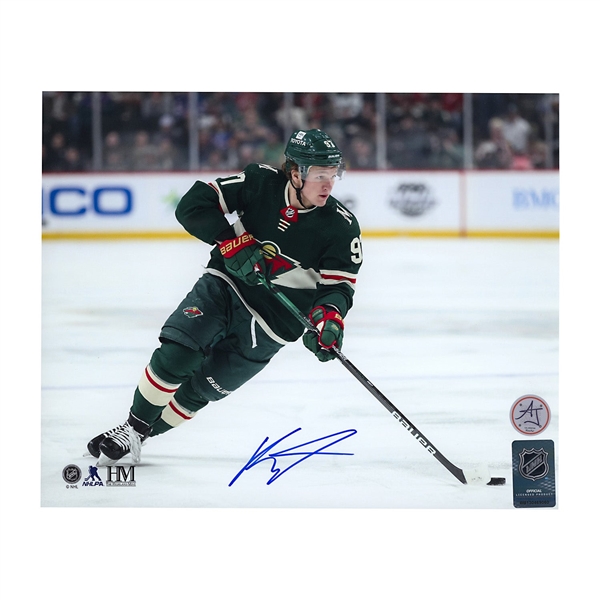 Kirill Kaprizov Autographed Minnesota Wild Playmaker 8x10 Photo