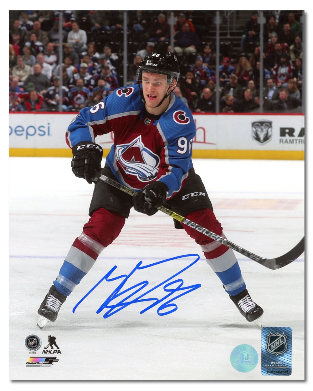 Mikko Rantanen Autographed Colorado Avalanche 8x10 Photo