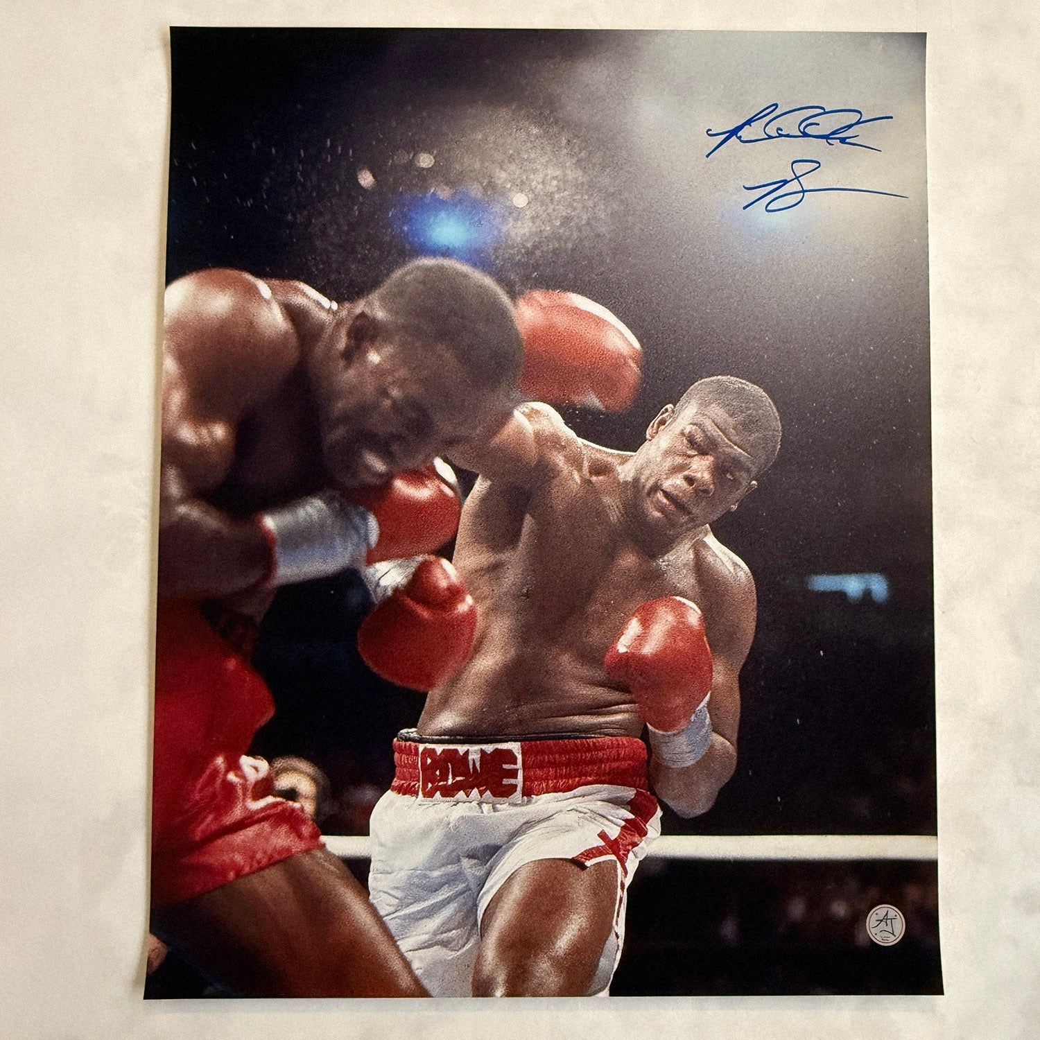 Riddick Bowe Autographed Boxing Championship Fight 16x20 Photo