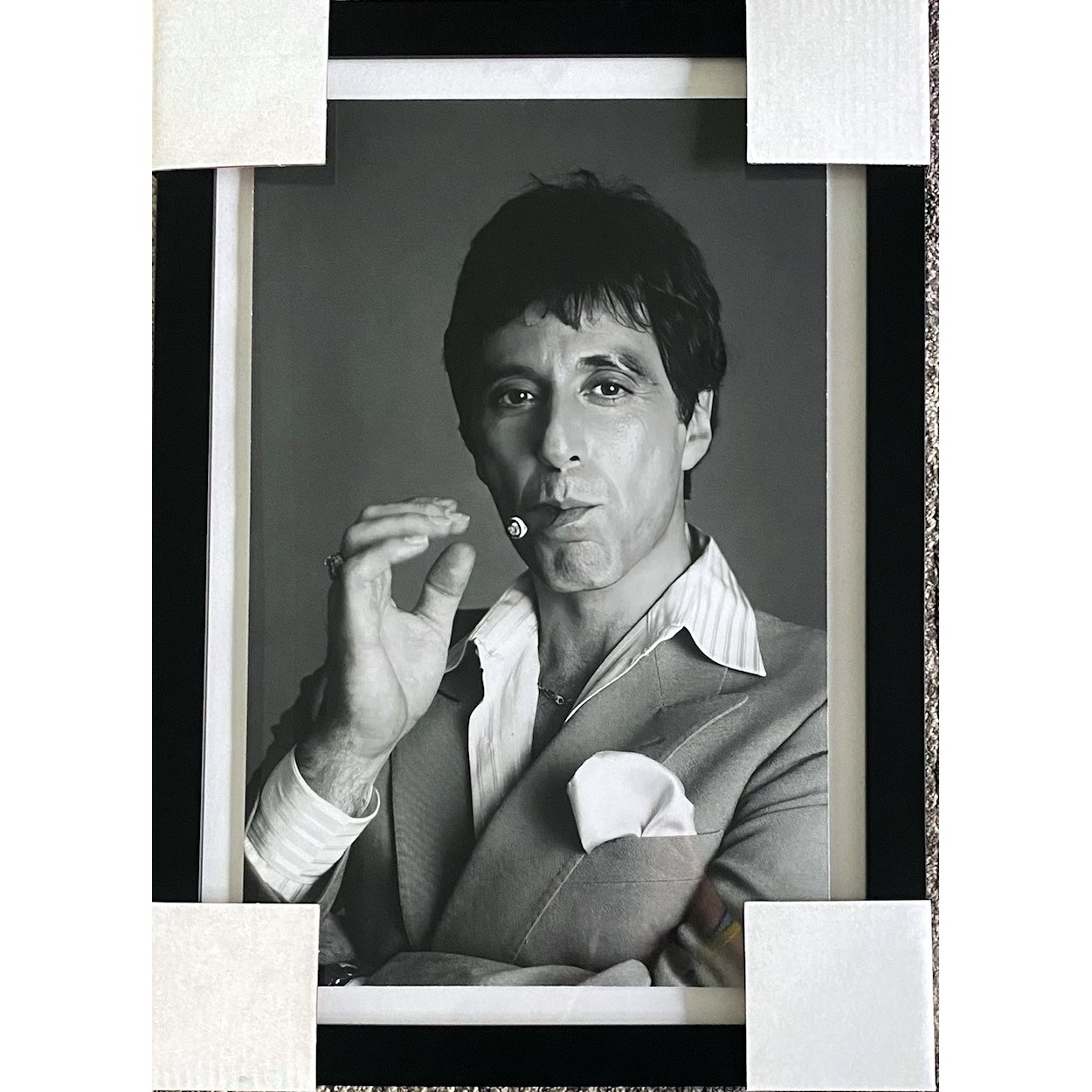 Al Pacino as Tony Montana Scarface 16x23 Custom Framed Display