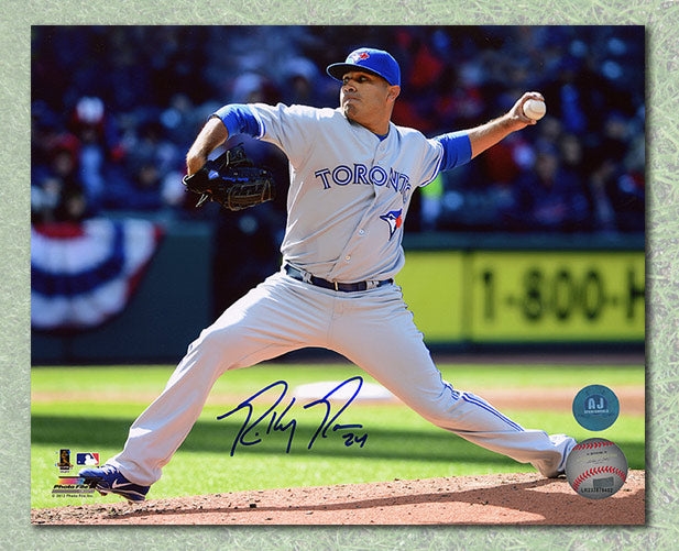 Ricky Romero Signed Toronto Blue Jays 2012 Opening Day 8x10 Photo