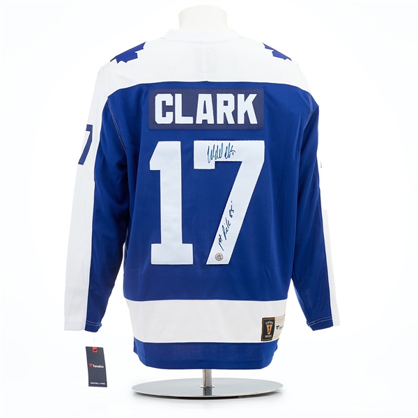 Wendel Clark Toronto Maple Leafs Signed & Inscribed 1st Pick Throwback Jersey