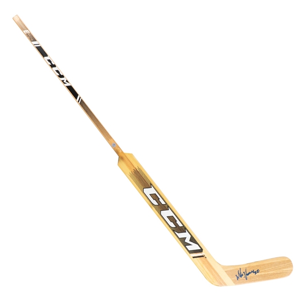 Mike Vernon Autographed CCM Natural Wood Goalie Stick