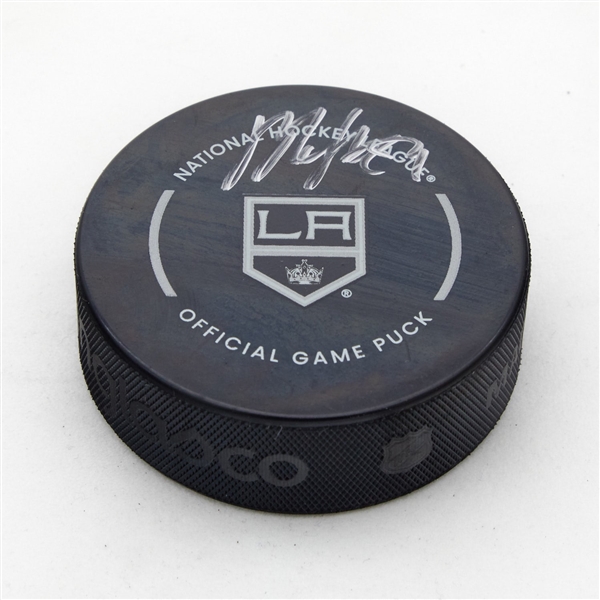 Vladislav Gavrikov Signed Los Angeles Kings Official Game Puck (Flawed)