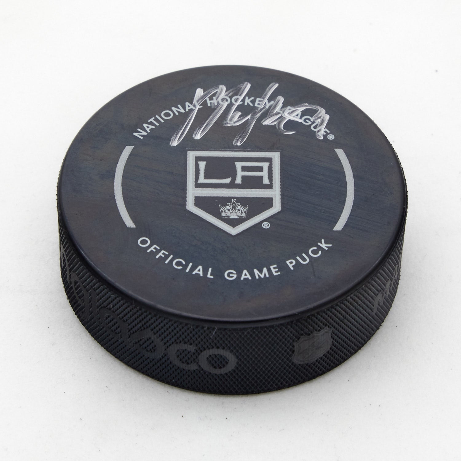 Vladislav Gavrikov Signed Los Angeles Kings Official Game Puck (Flawed)