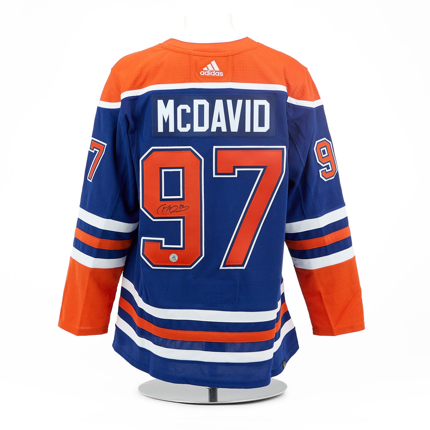 Connor McDavid Edmonton Oilers Signed 2024 Stanley Cup Finals adidas Jersey