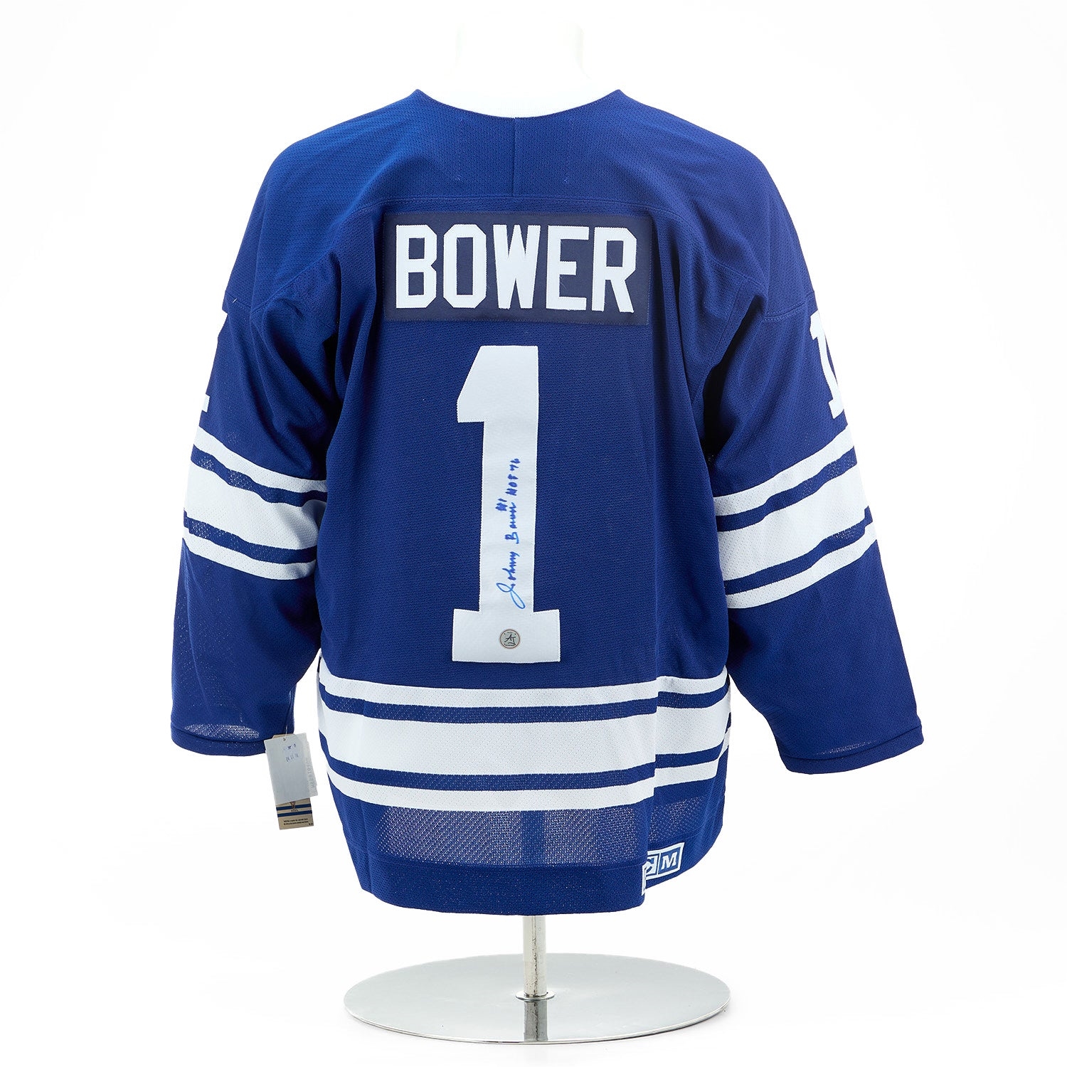 Johnny Bower Signed Toronto Maple Leafs 1967 Stanley Cup Vintage CCM Jersey