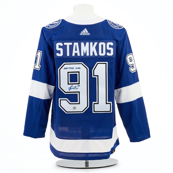 Steven Stamkos Tampa Bay Lightning Signed & Inscribed Stanley Cup adidas Jersey