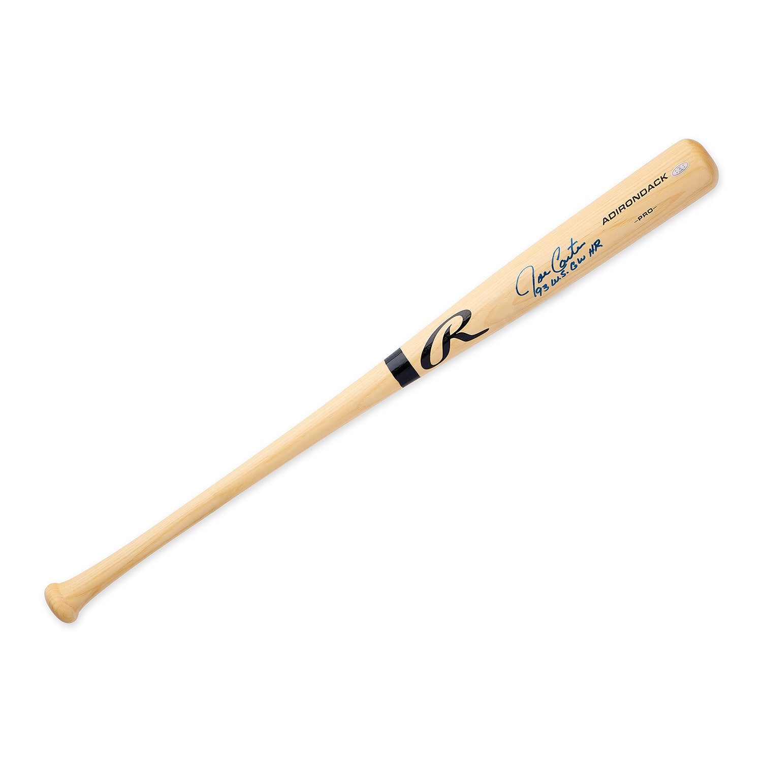 Joe Carter Signed Rawlings Blonde Pro Model Baseball Bat with WS Home Run Note
