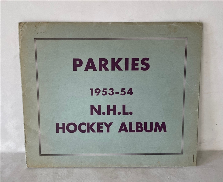 Original 1953-54 Parkhurst Hockey Card Album