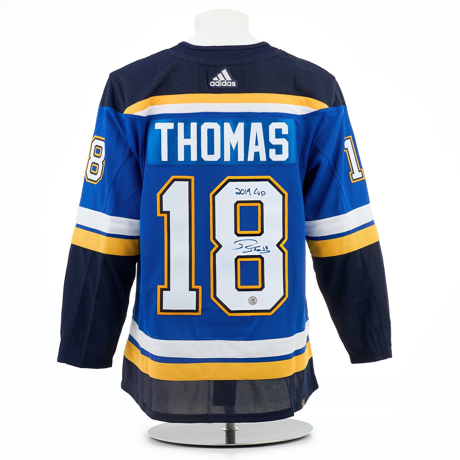 Robert Thomas St Louis Blues Signed & Inscribed 2019 Stanley Cup adidas Jersey